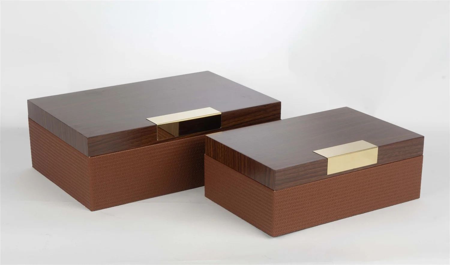 2li Ahşap Gold Dek Kutu 16x10 cm