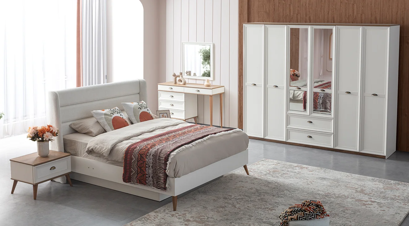 Ada 6 Kapaklı Yatak Odası Takımı