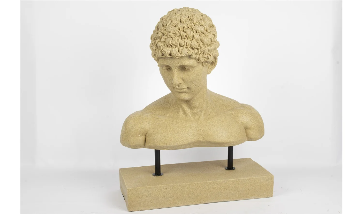 Adam Büstü Kahverengi