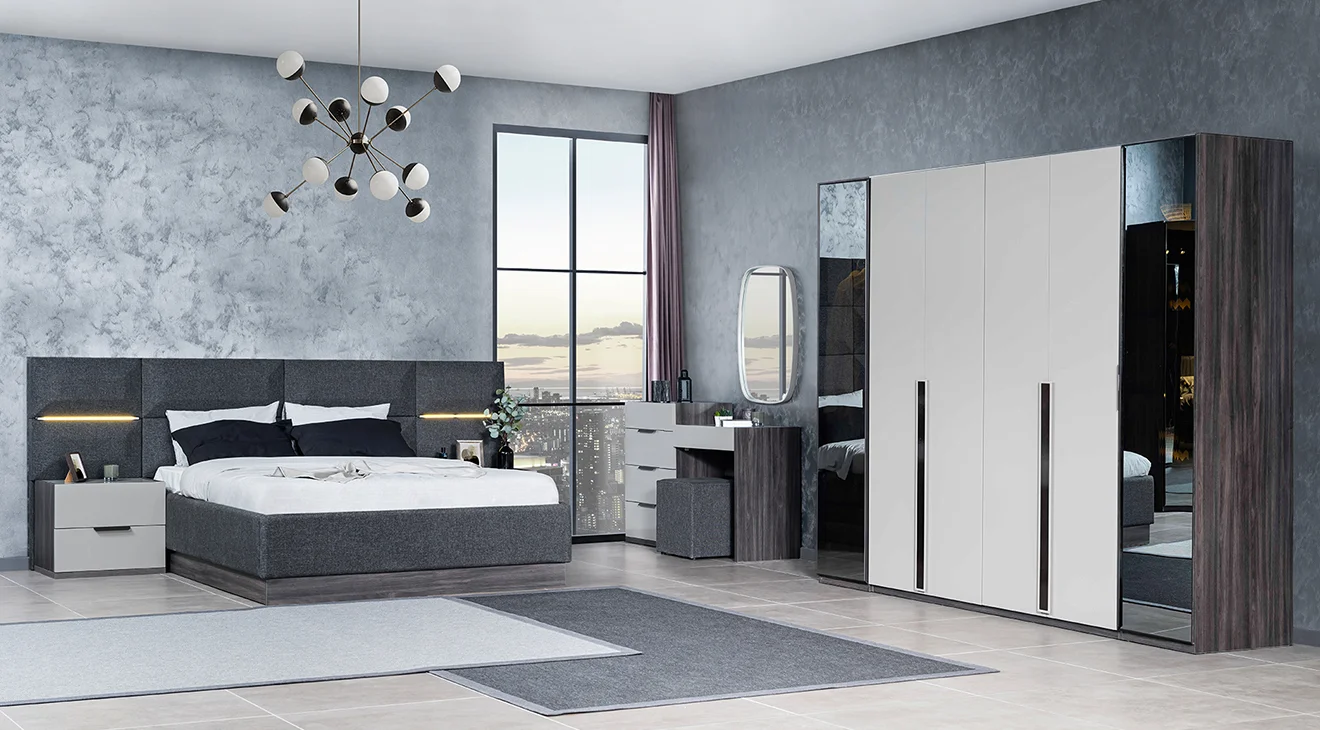 Adessa Akordiyon Kapaklı Yatak Odası Takımı