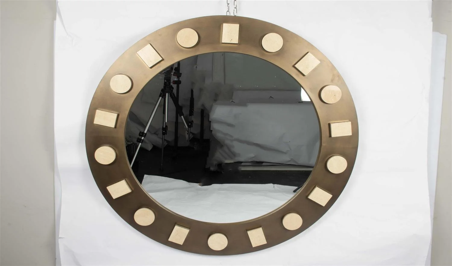 Ahşap Geometrik Şekilli Ayna