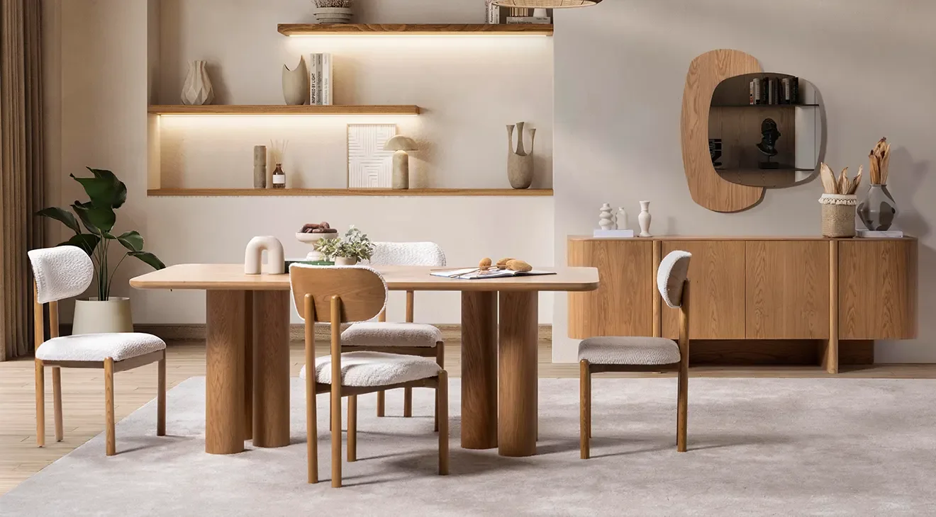 Ahuse Ceviz Yemek Odası Takımı