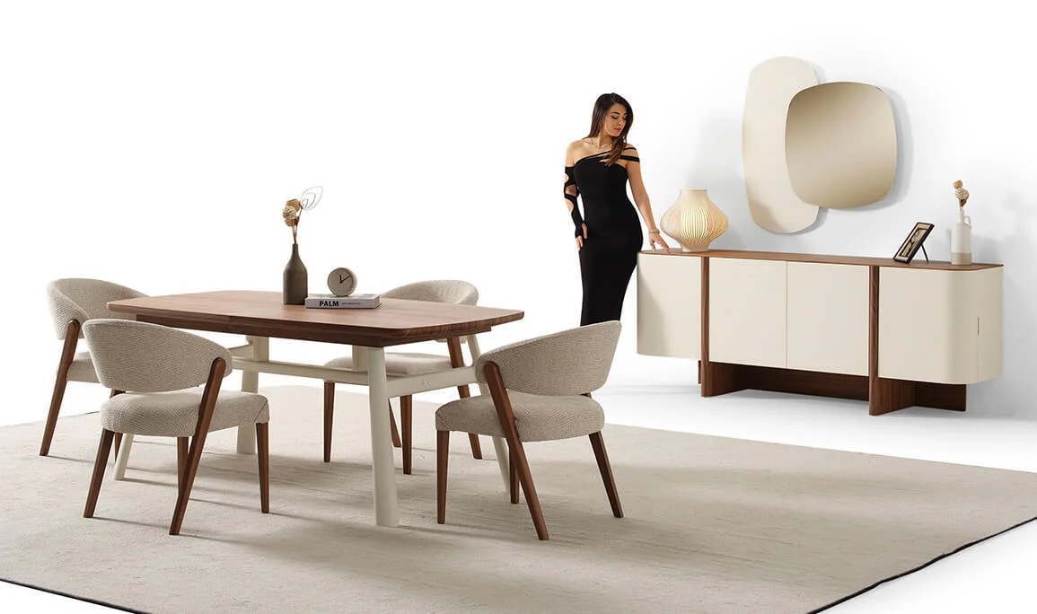 Ahuse Walnut Esszimmer