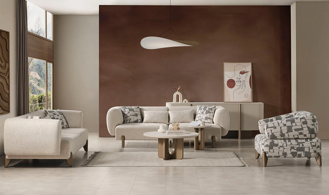 Ahuse Sofa Set Bronze