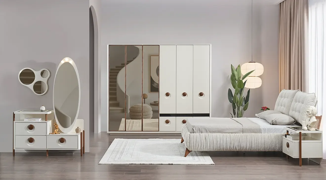 Alaçatı 6 Kapaklı Yatak Odası Takımı