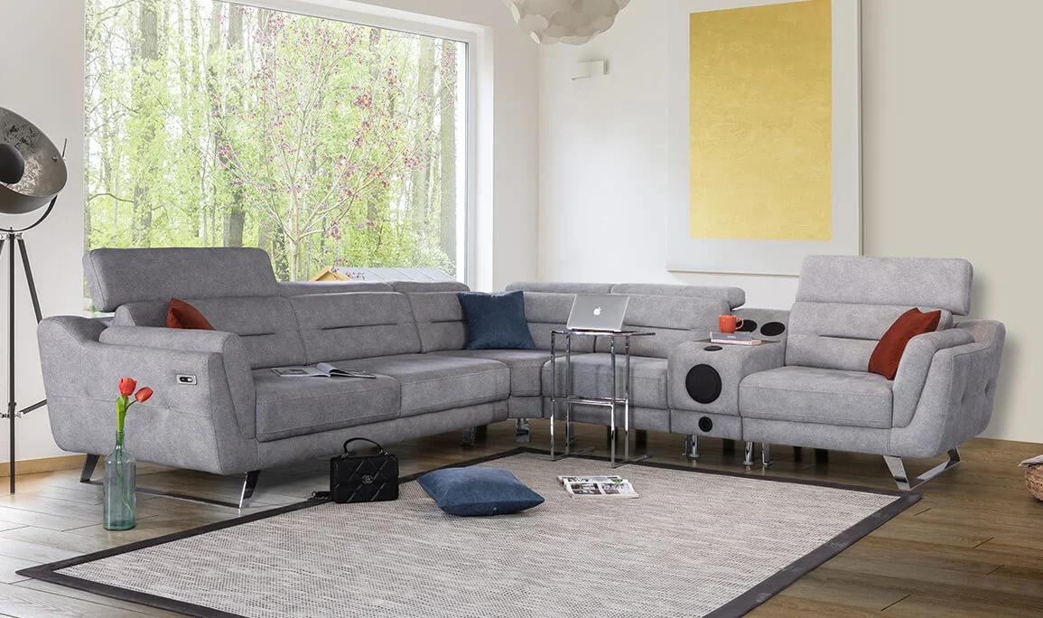 Alfeca L Ecksofa Set V3