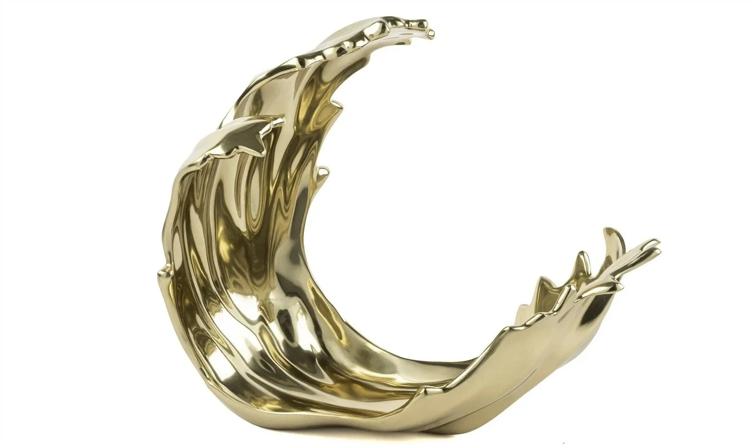 Altın Dalga Dekoratif Obje