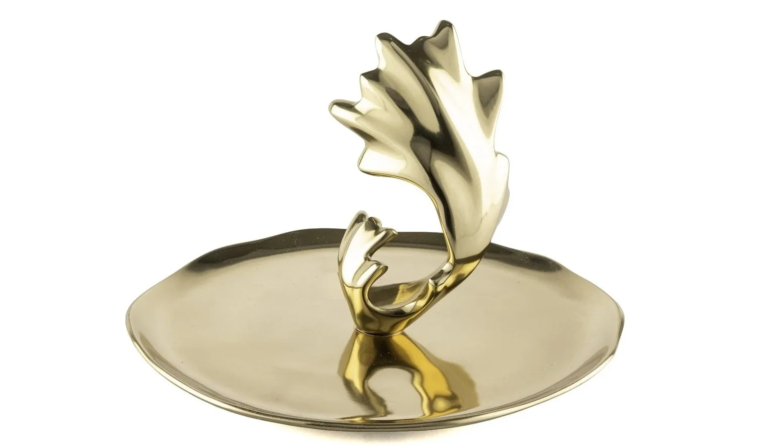 Altın Dalga Dekoratif Sunum Tepsi