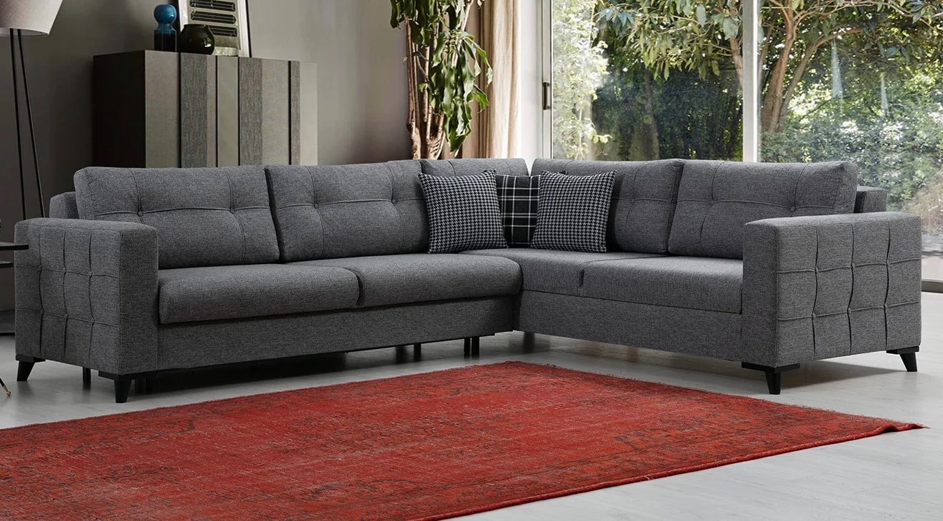 Alya Yataklı Sandıklı Köşe Koltuk Takımı