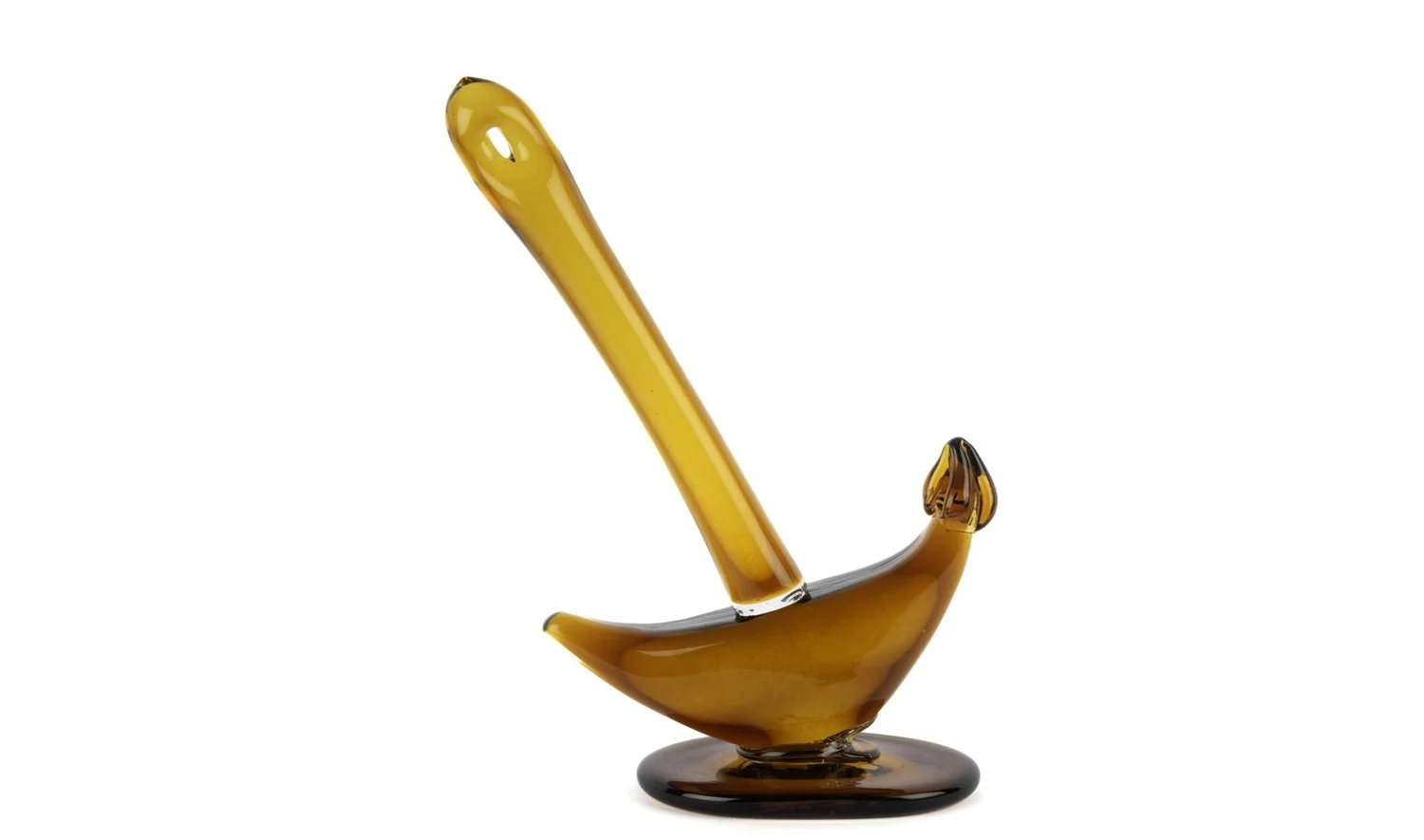 Amber Kahve Cam Çapa Obje