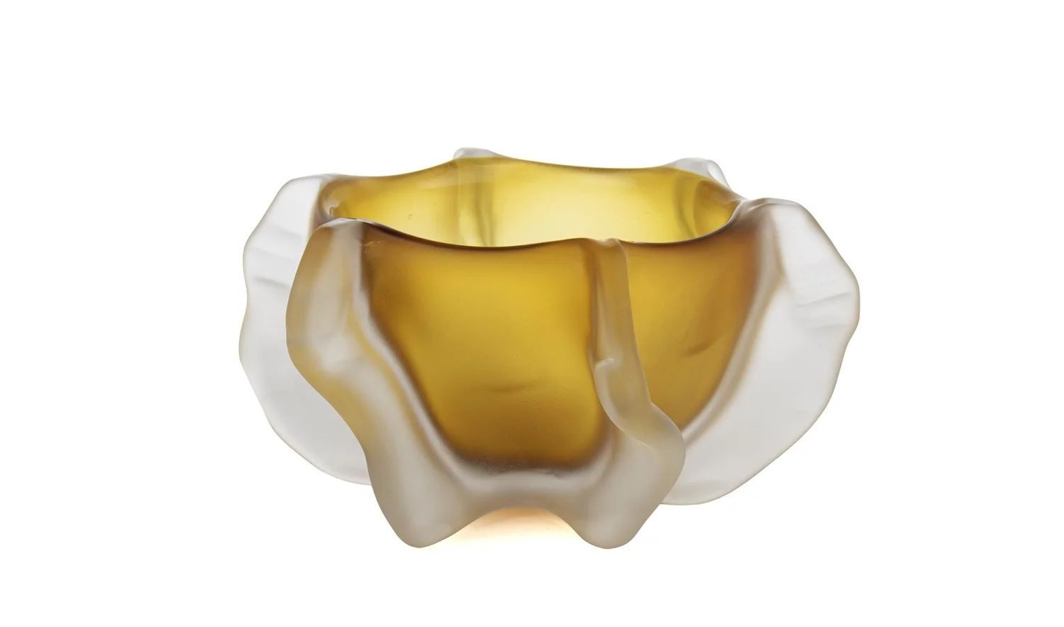 Amber Lotus Cam Vazo