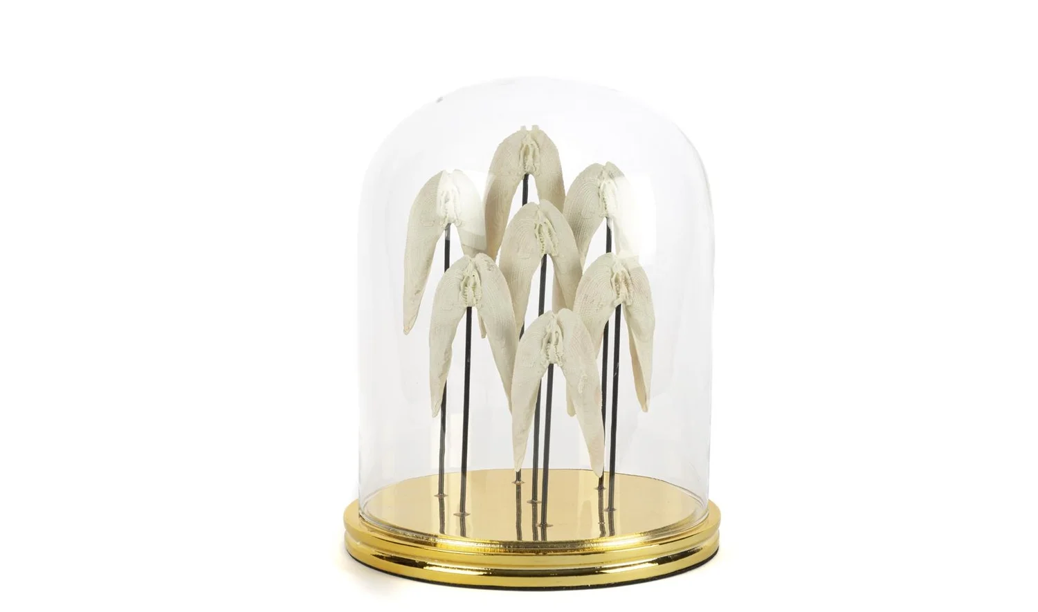 Angel Gold Dekoratif Cam Fanus 22x30 cm