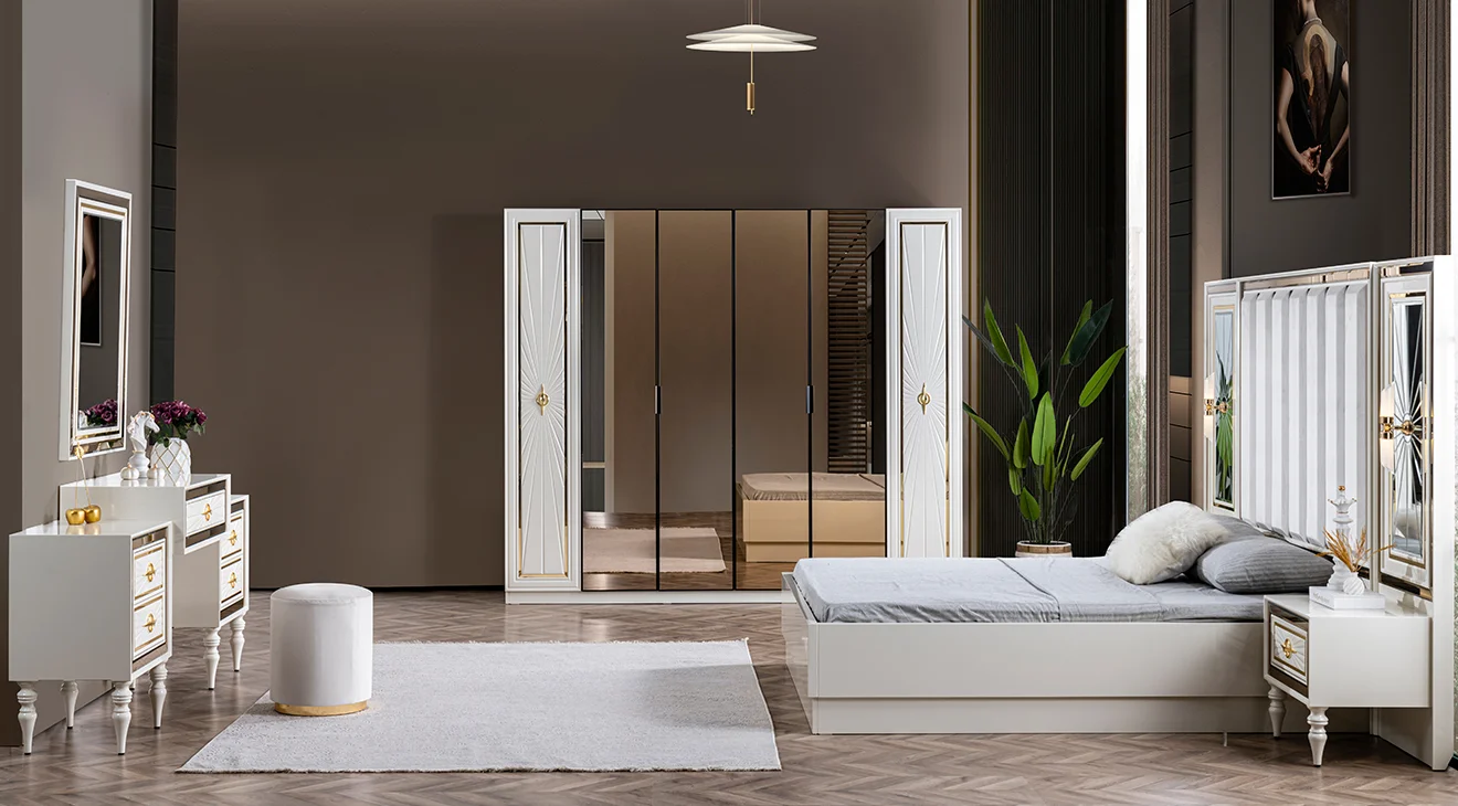 Arya 6 Kapaklı Modern Yatak Odası Takımı