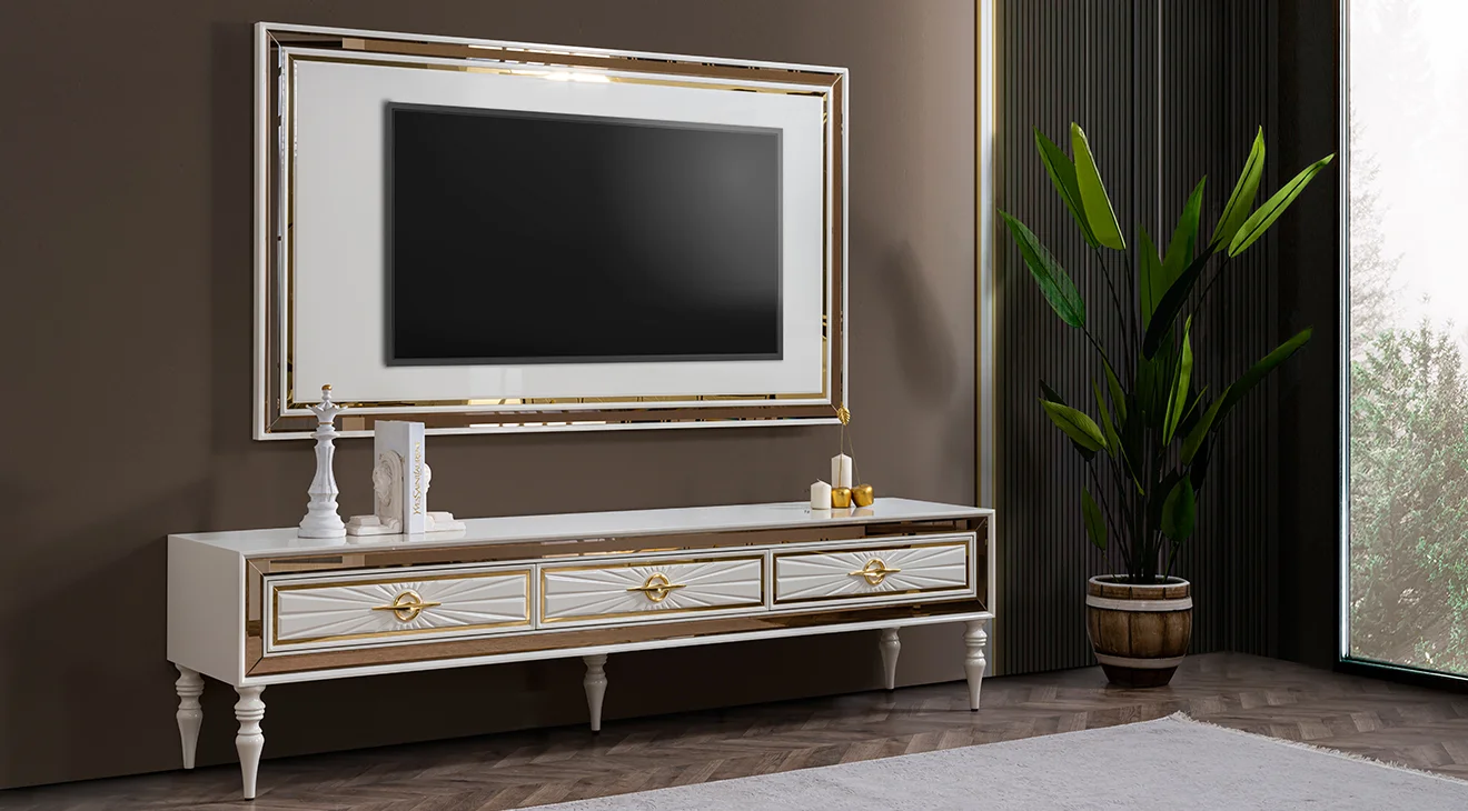 Arya Ahşap Ayaklı Tv Ünitesi