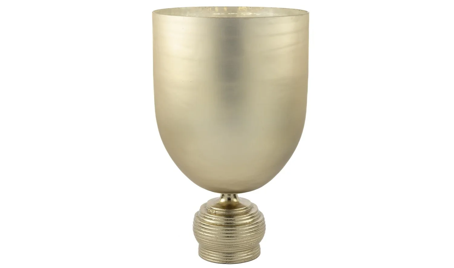 Ashey Gold Ayaklı Cam Vazo 27x50 cm