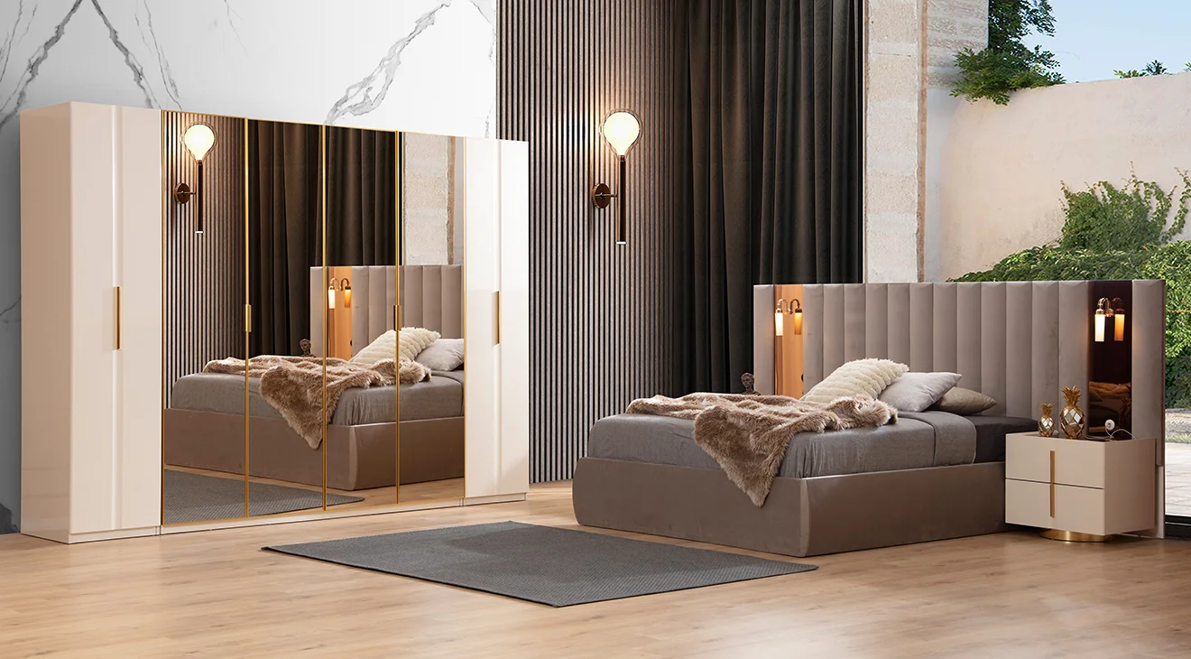 Asos 6 Kapaklı Yatak Odası Takımı