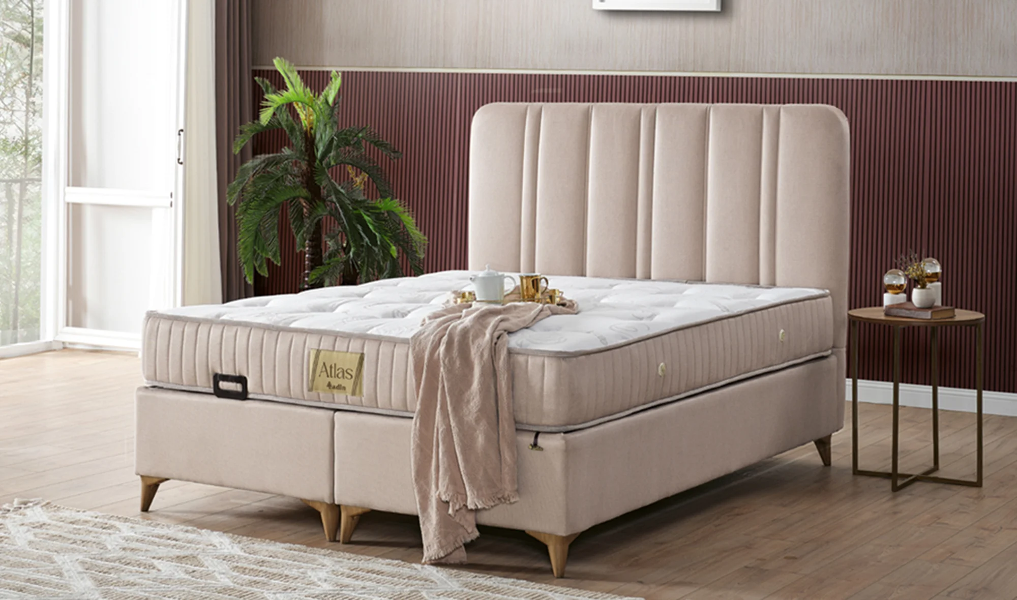 150*200 Yatak + Baza + Başlık