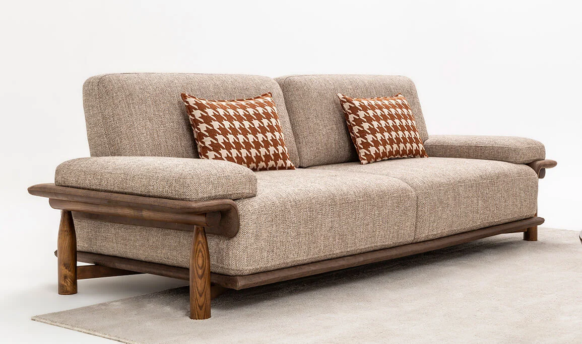 Aura Linen Üçlü Koltuk V2