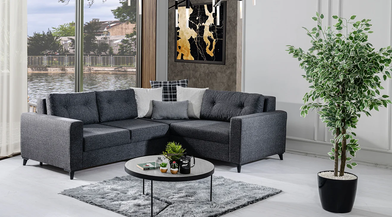 Bahar Yataklı Köşe Koltuk Takımı