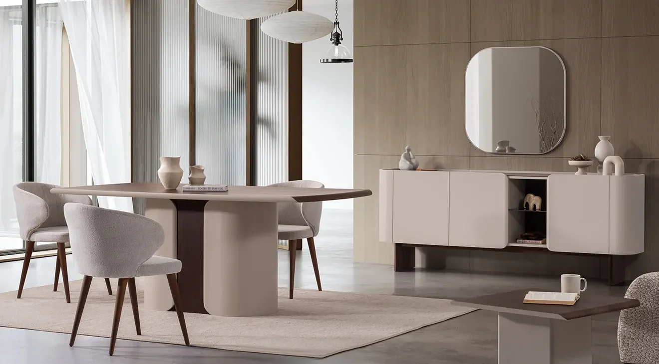 Barcelona Modern Yemek Odası Takımı