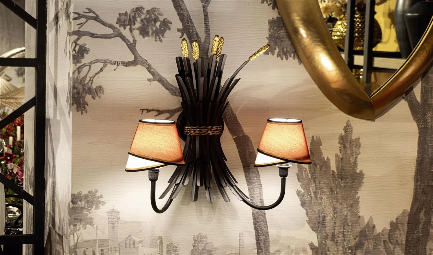 Başak Siyah Gold Aplik