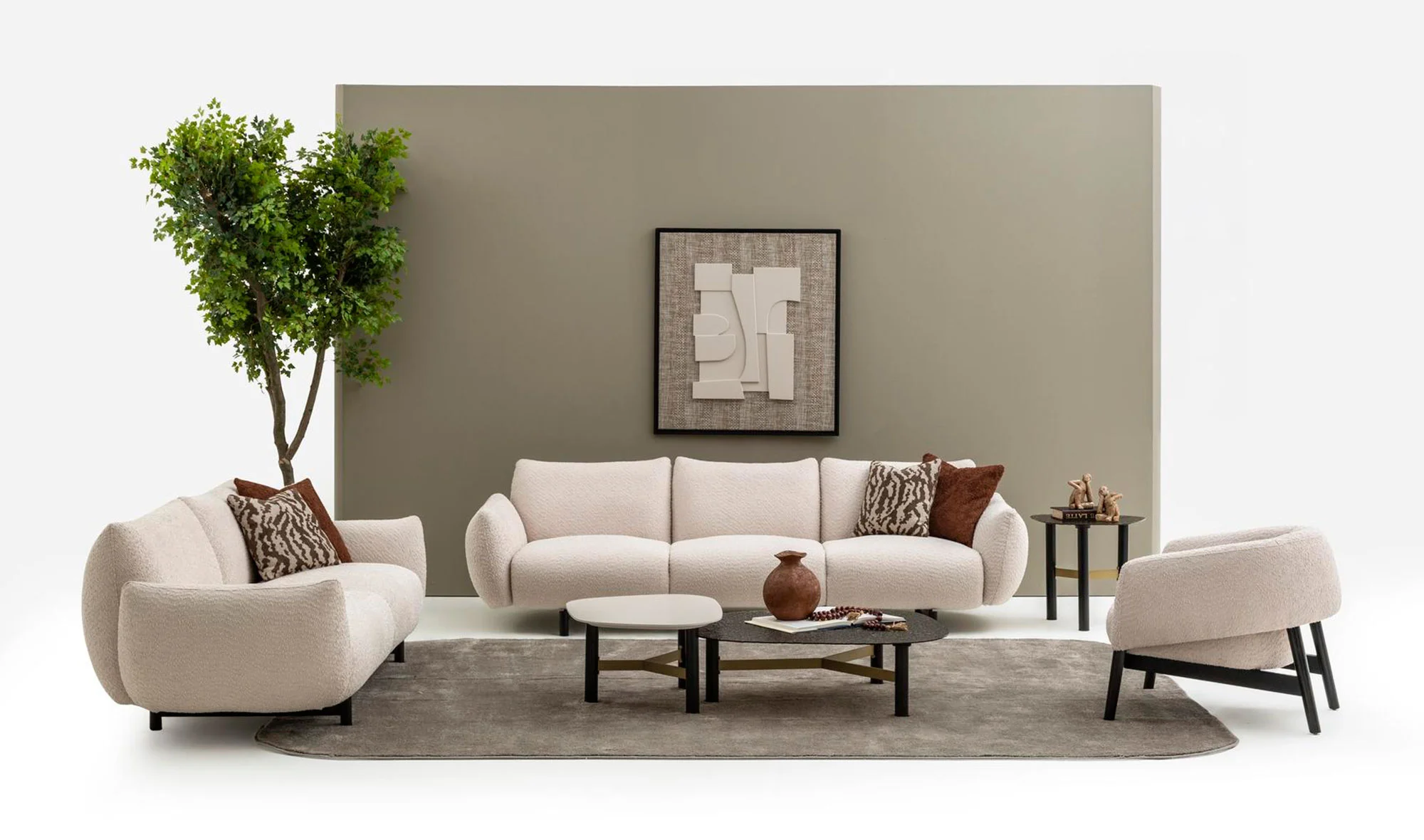 Dörtlü Koltuk + Üçlü Koltuk + Tekli Koltuk