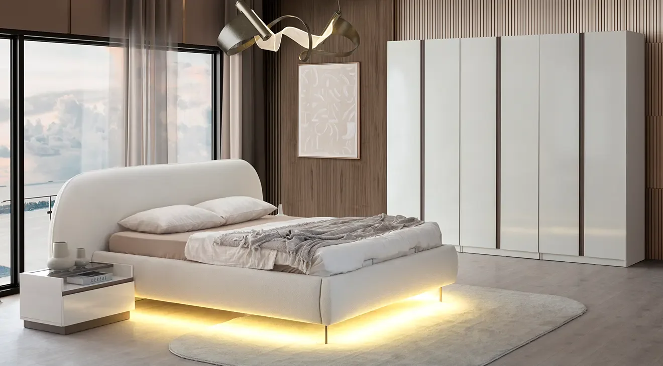Bellat 6 Kapaklı Modern Yatak Odası Takımı