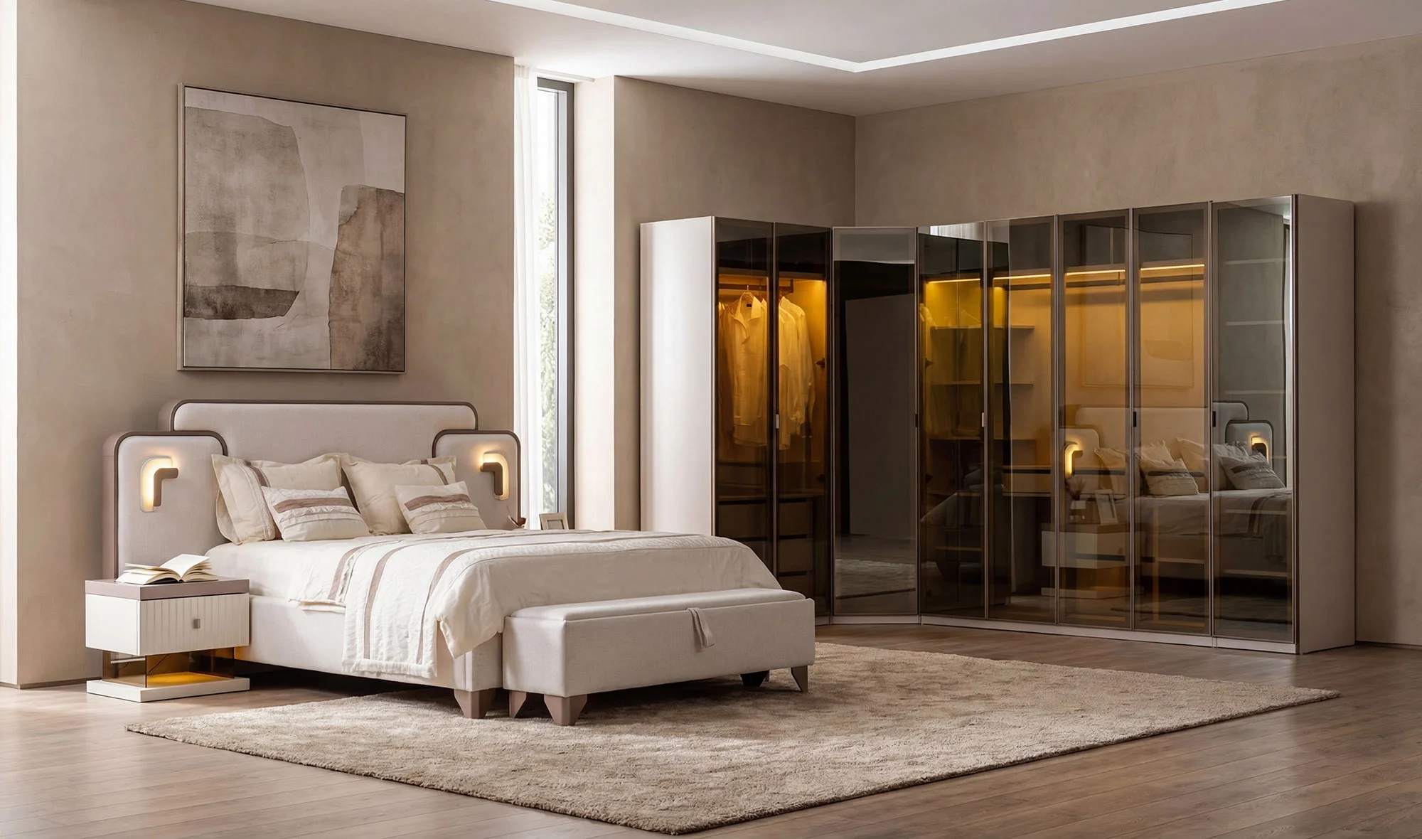 Köşe Gardolap Takımı