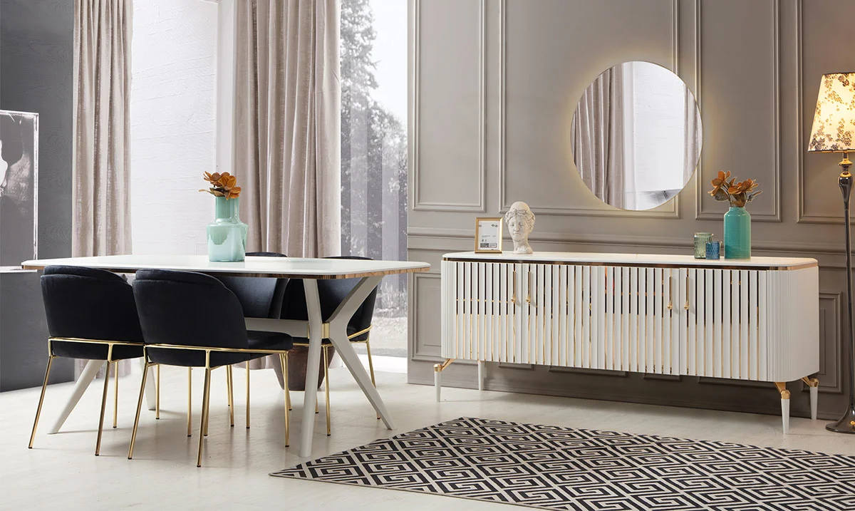 Bianca Aytaşı Yemek Odası Takımı