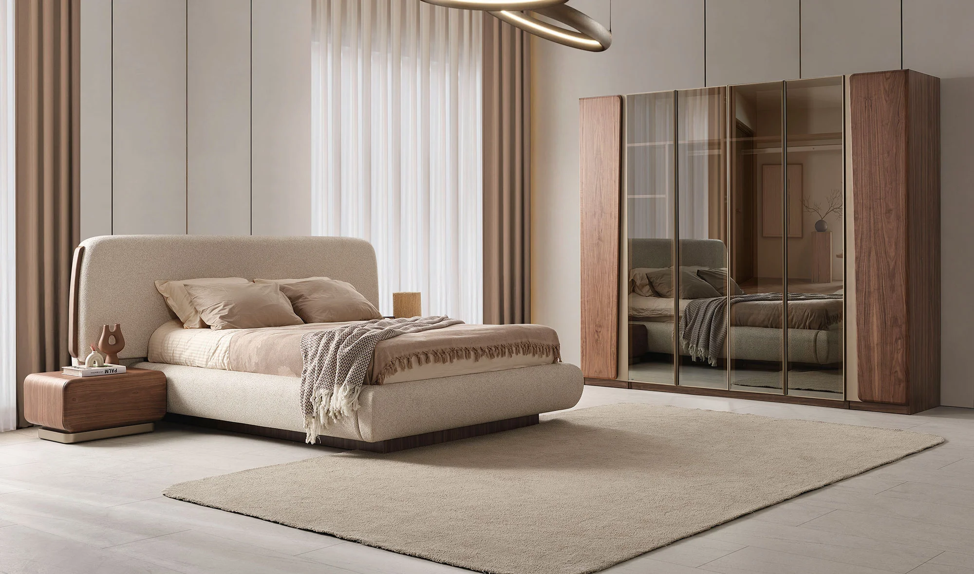 Bien Bazalı Yatak Odası - 6 Kapılı