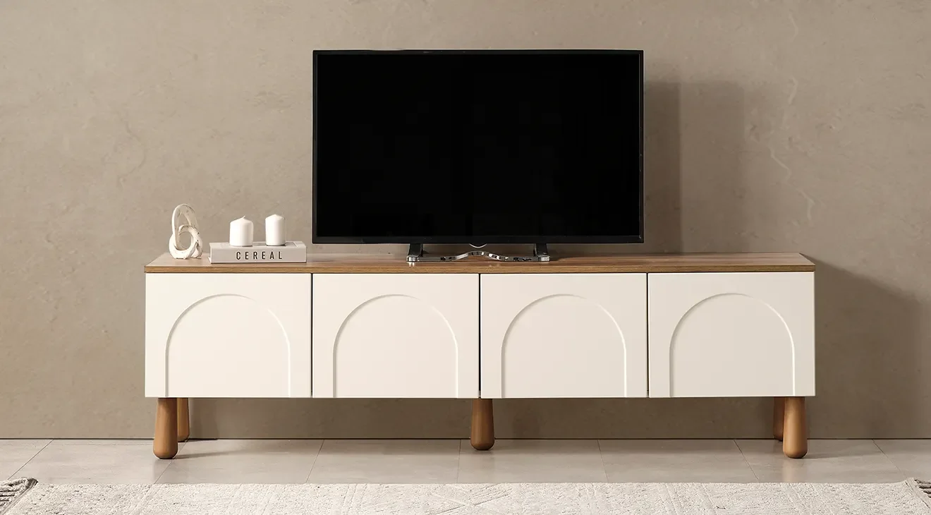 Bohem Ahşap Ayaklı Tv Ünitesi