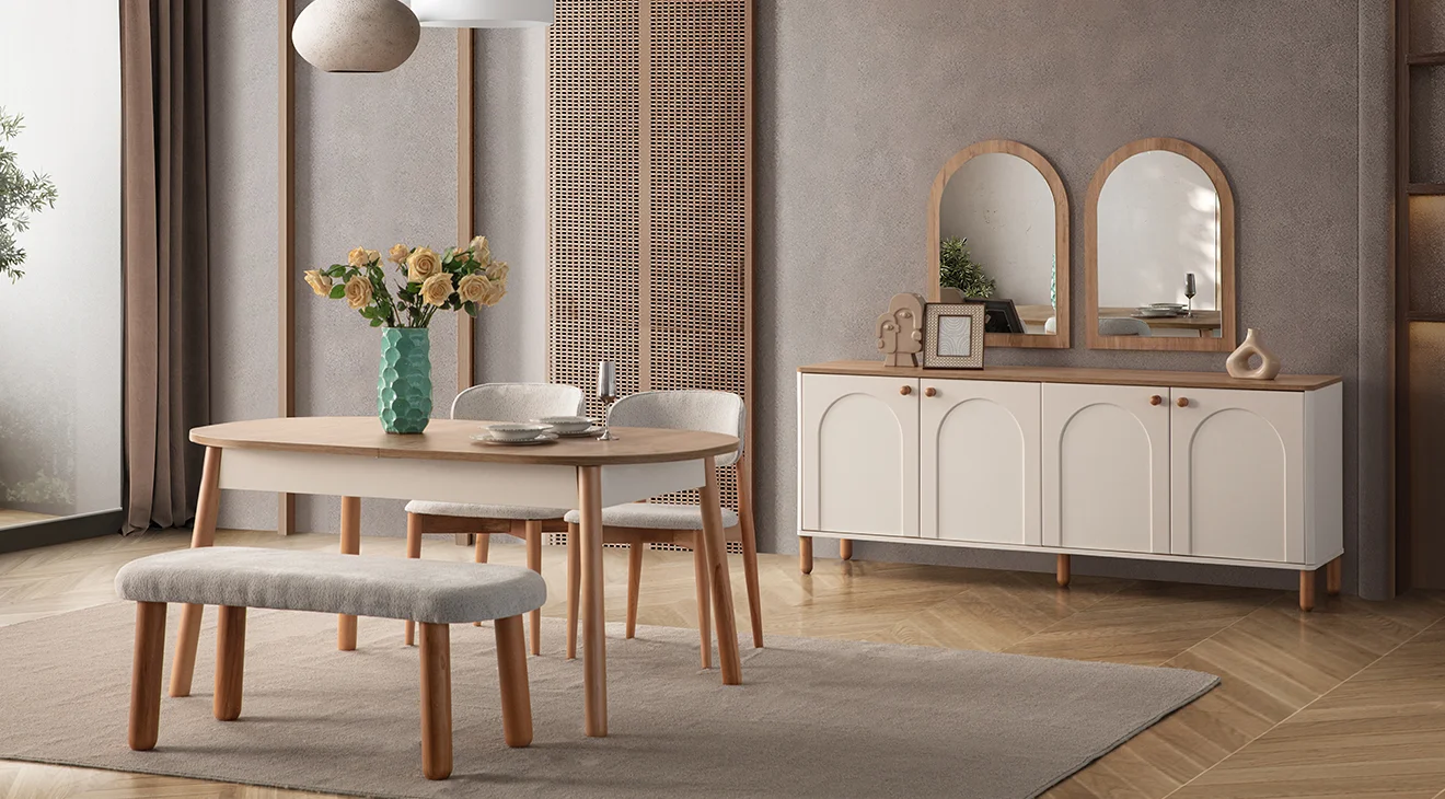 Bohem Zen Yemek Odası Takımı