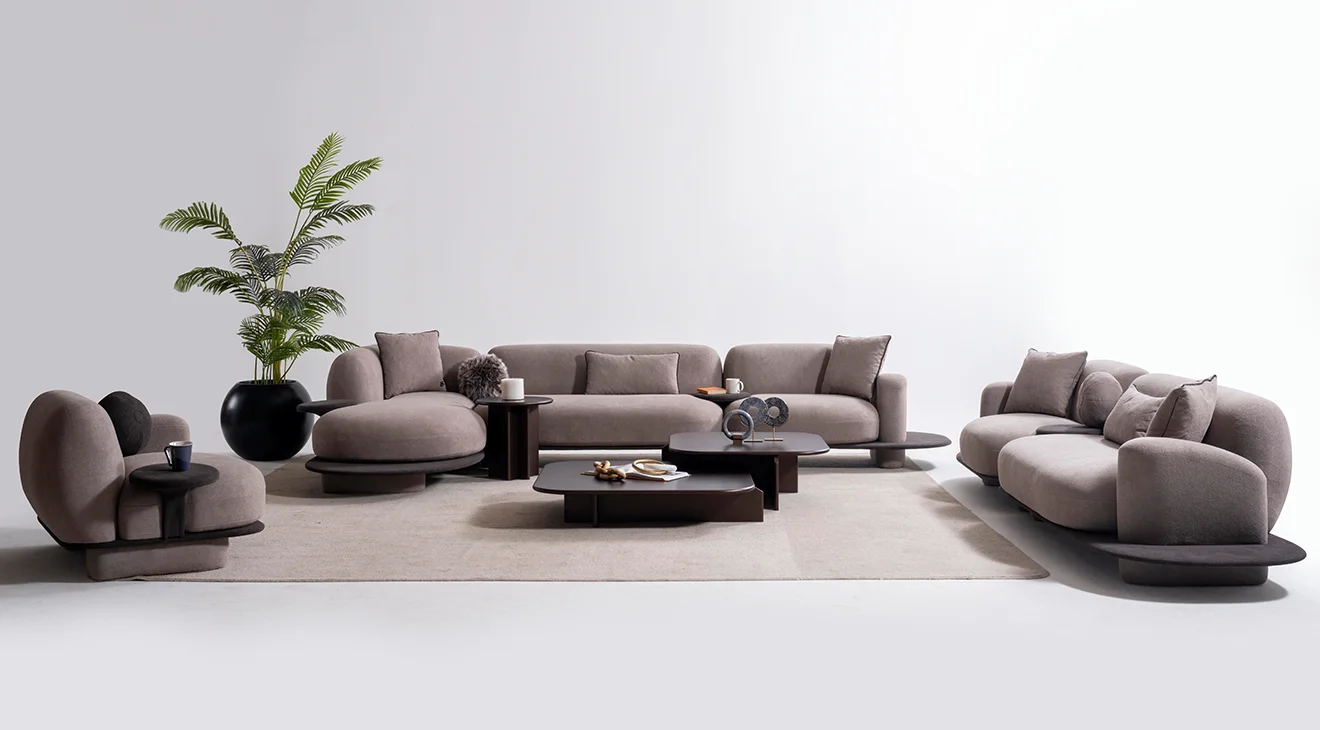 Bonbon Kanepeli Köşe Koltuk Takımı