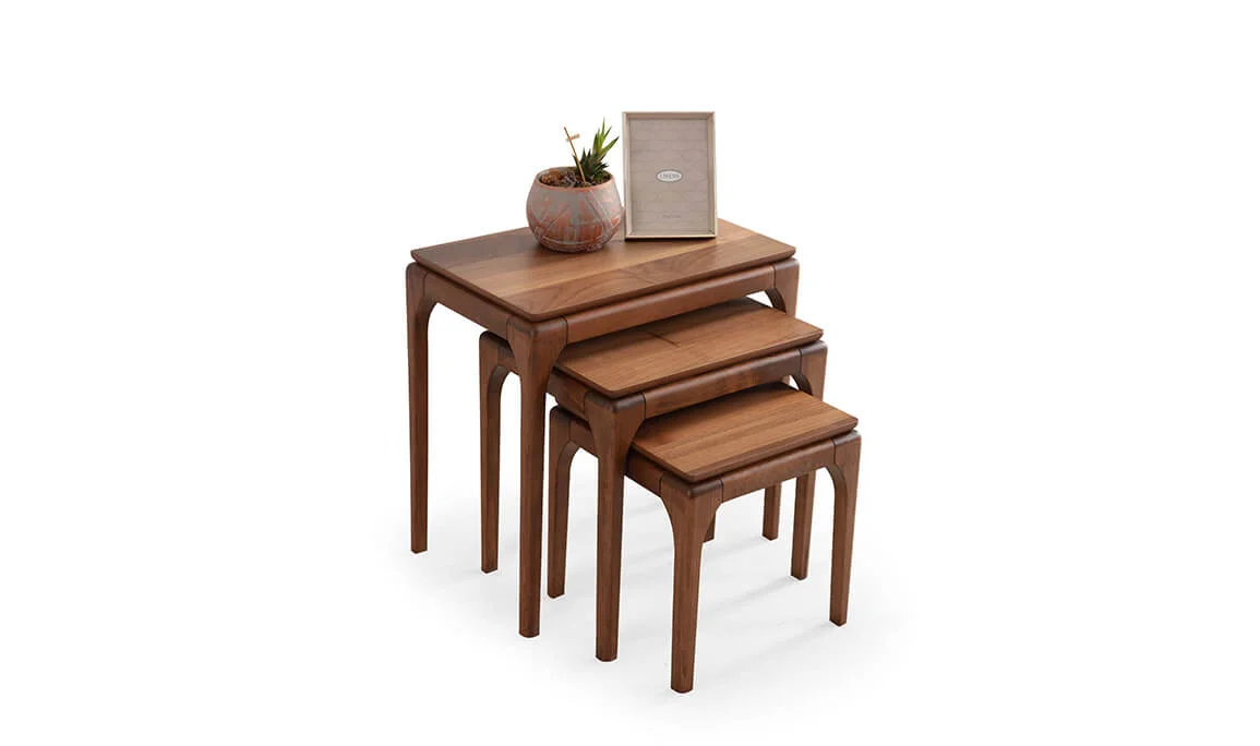Bongo Walnut Nesting Coffee Table