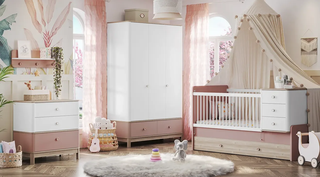 Bono Pink Bebek Odası Takımı