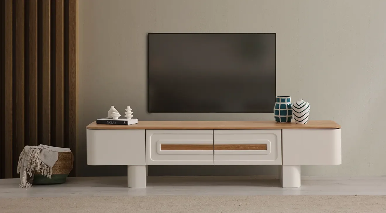 Bora Ahşap Ayaklı Tv Ünitesi