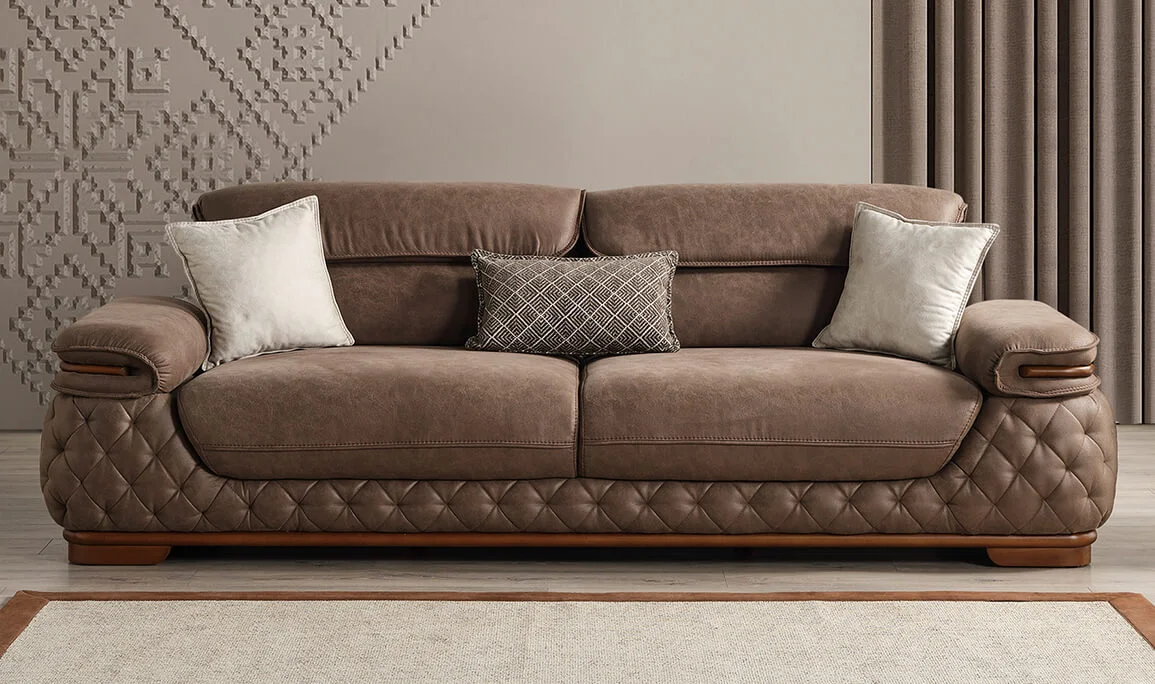 Boss Dreisitzer Sofa Braun