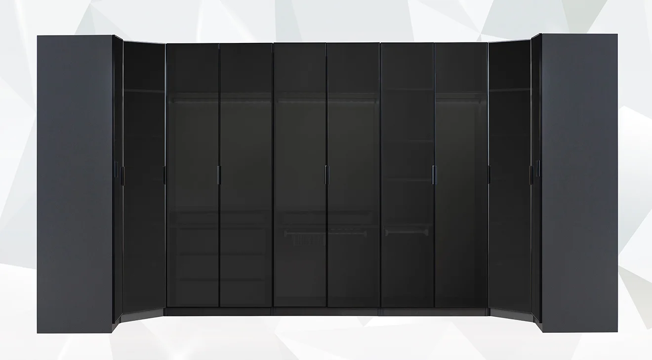 Bronze Antrasit Giyinme Odası