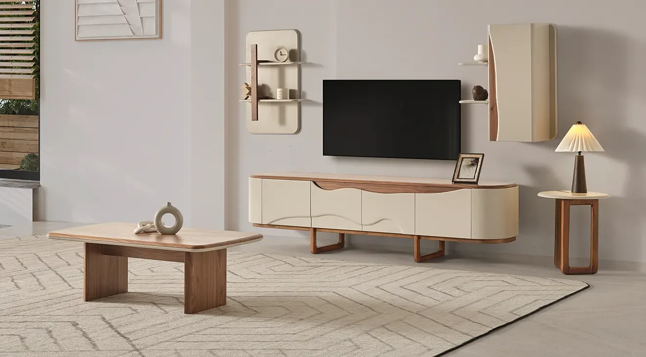 Calista Ahşap Ayaklı Tv Ünitesi