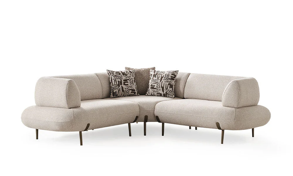 Candy Modern Mini Yataklı Köşe Koltuk Takımı (235 x 235cm)