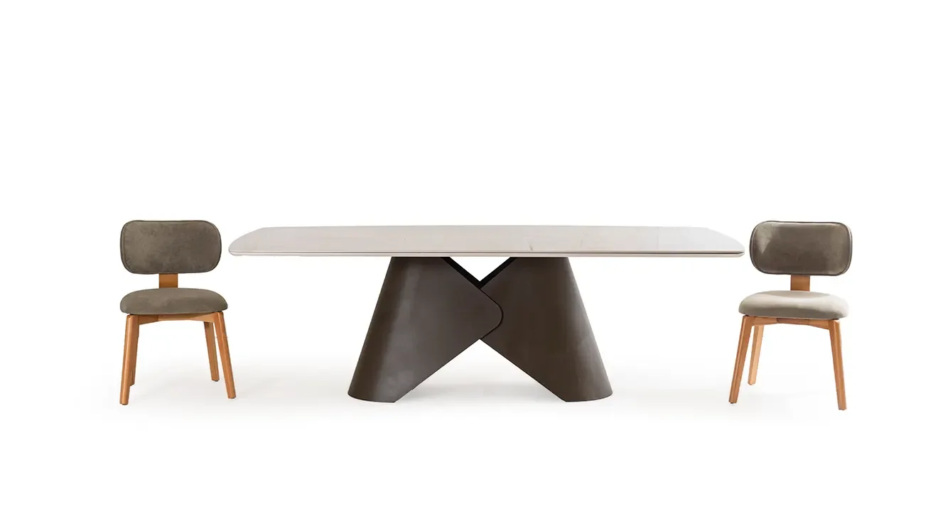 Capella Metal Ayaklı Seramik Masa