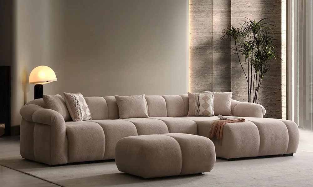 Carius Yataklı Modern Köşe Koltuk Takımı