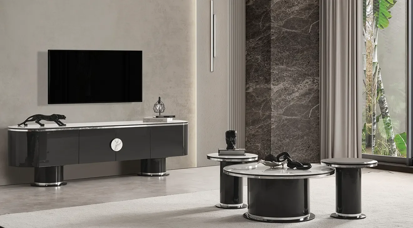 Cartier Antrasit Tv Ünitesi Takımı