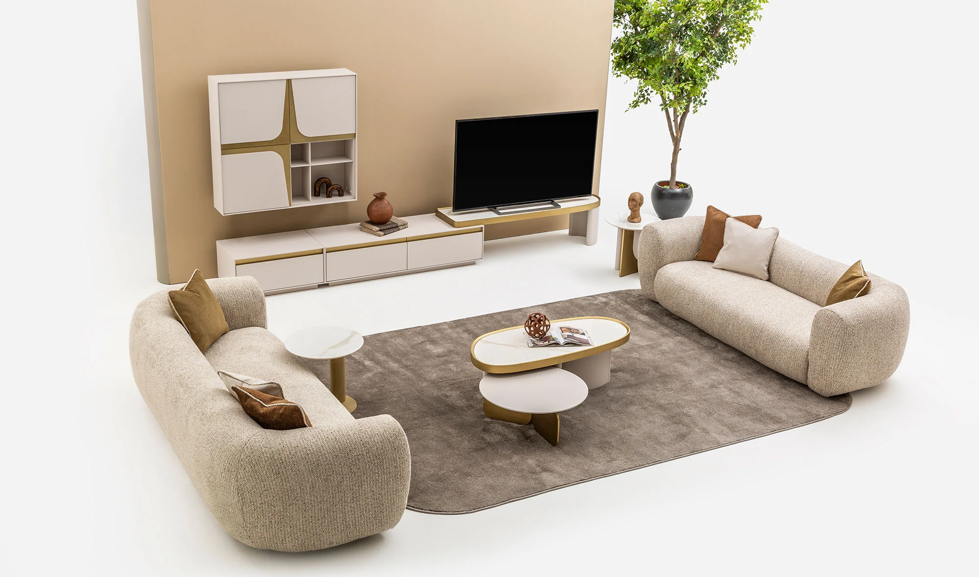 Dörtlü Koltuk + Üçlü Koltuk + Tekli Koltuk