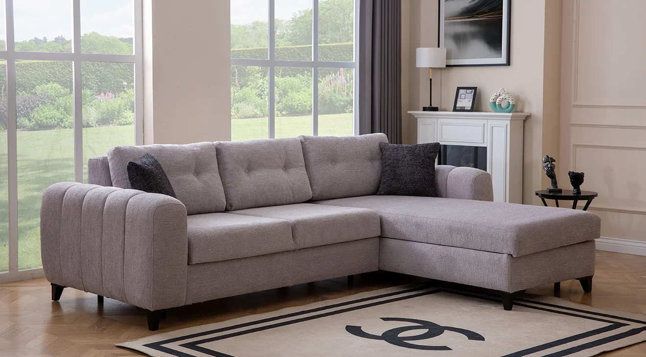 Cemre Yataklı Sandıklı Köşe Koltuk Takımı