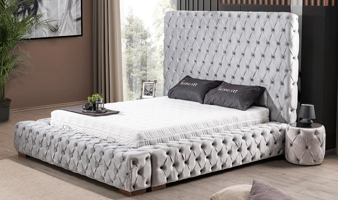Chester Bett mit Kopfteil Set