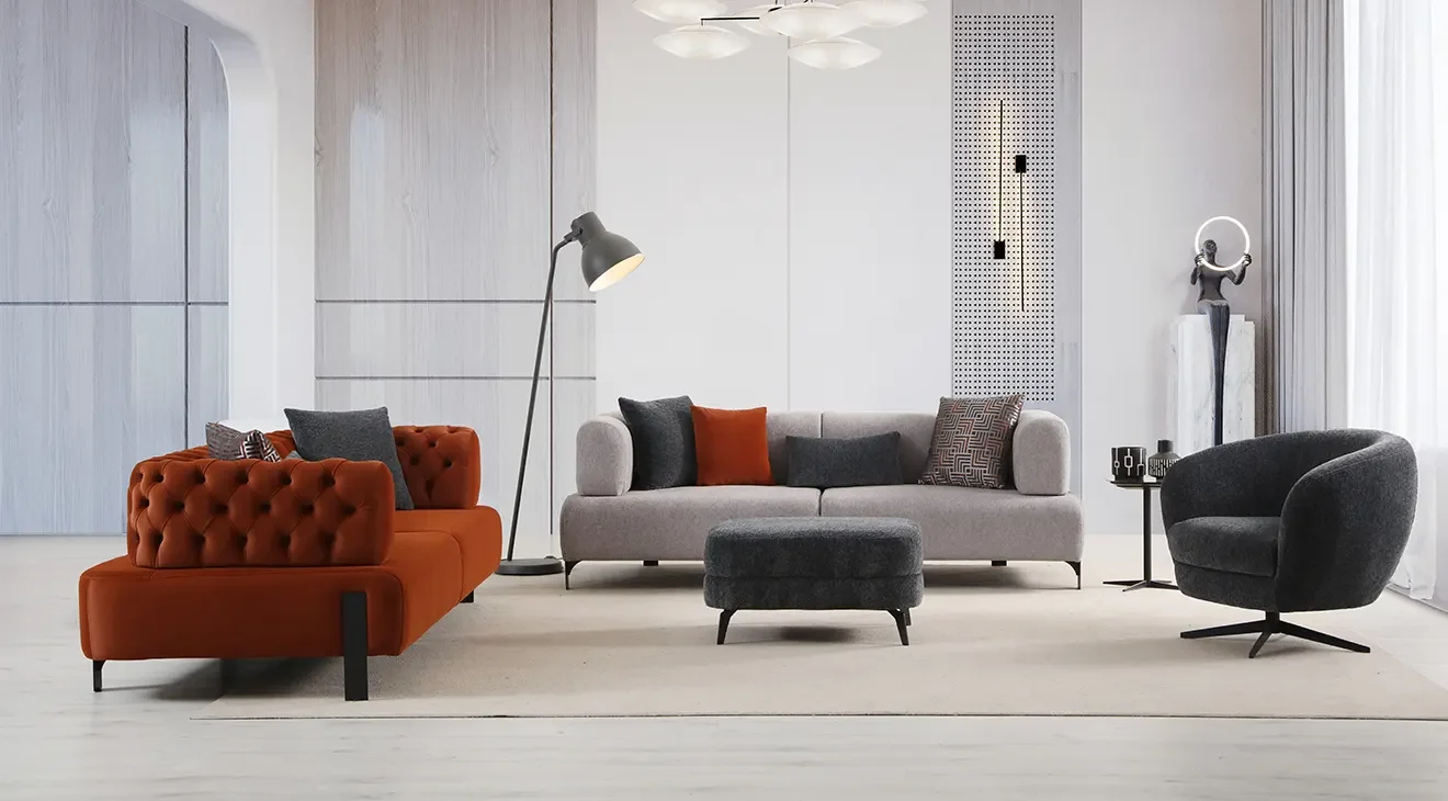 Cratos Antik Modern Yataklı Koltuk Takımı