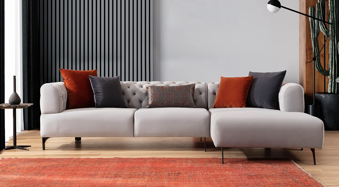 Cratos Kapitone Köşe Koltuk Takımı