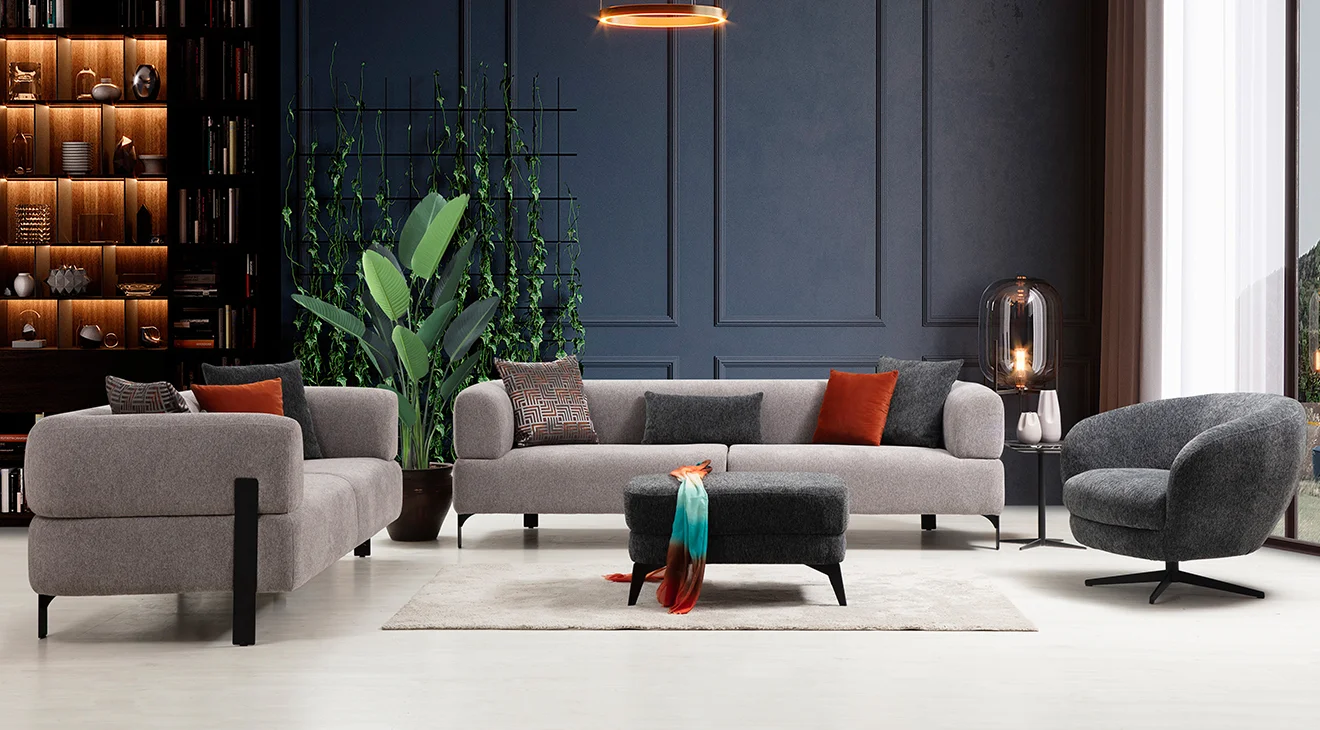 Cratos Metal Ayaklı Koltuk Takımı