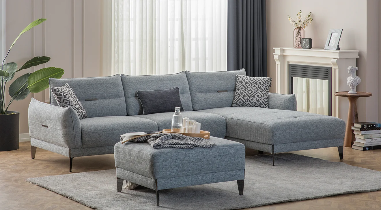 Cross Yataklı Köşe Koltuk Takımı